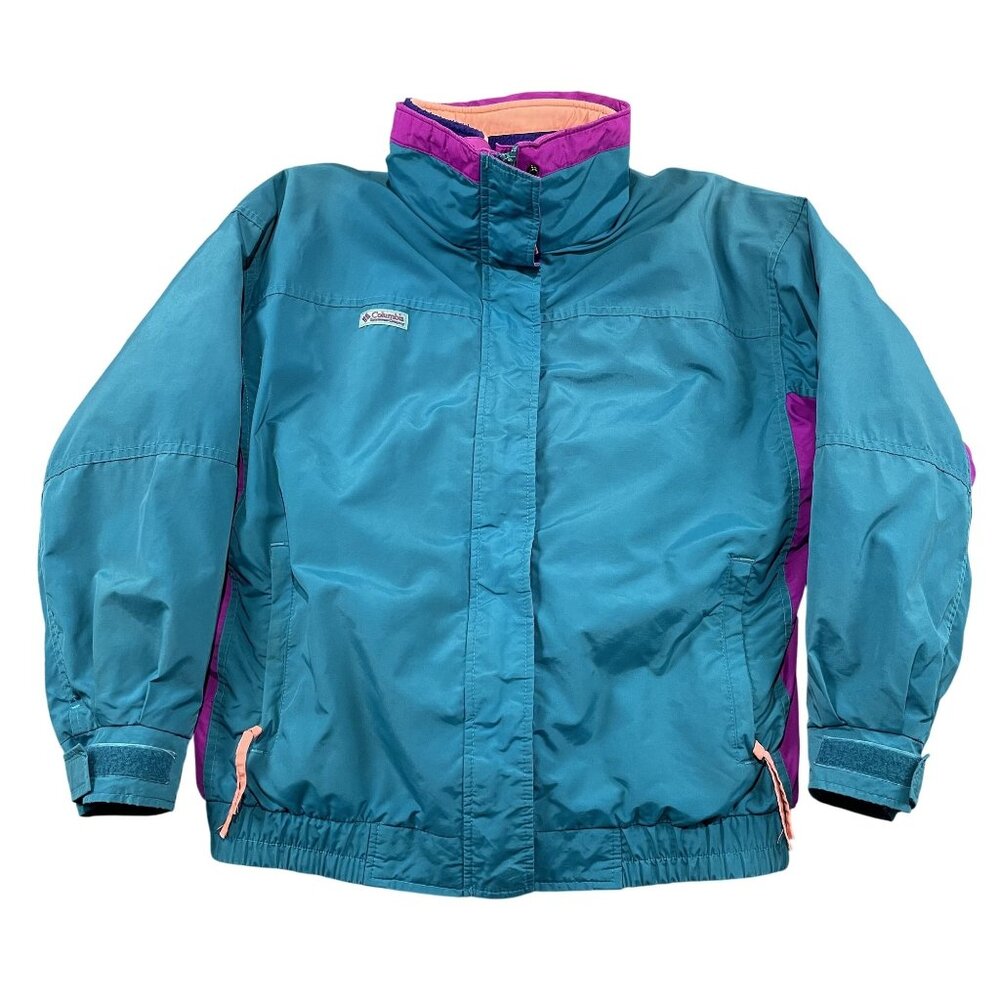 VTG‎ Columbia Sportswear 3-in-1 Jacket Womens Large Purple Blue Bugaboo